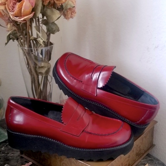 DONALD PLINER Leather Loafers size 6.5 - Picture 6 of 6